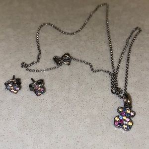 Tous necklace and earrings set